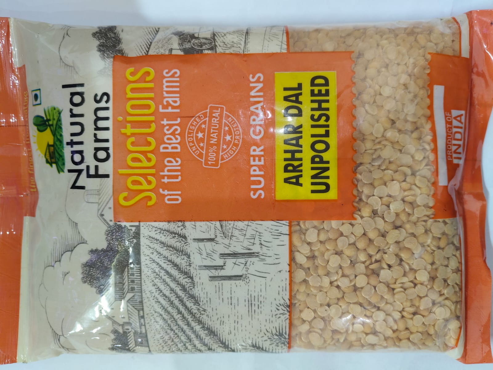 Natural Farms Arhar Dal Unpolished