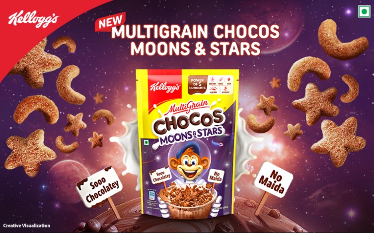 KELLOGGS CHOCOS MOON & STAR 360 GM