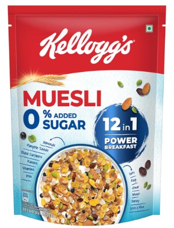 KELLOGGS MUISLI 0% SUGAR 500 GM