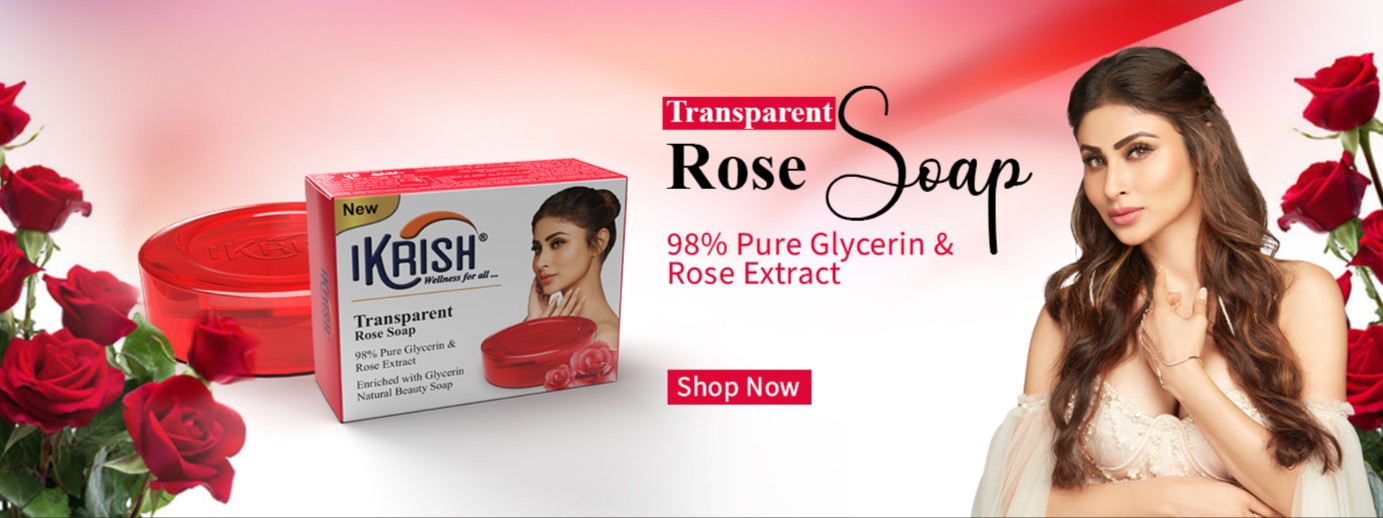 IKRISH TRANSPARENT ROSE SOAP 100 GM
