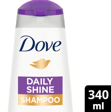 DOVE DAILY SHINE SHAMPOO 340ML