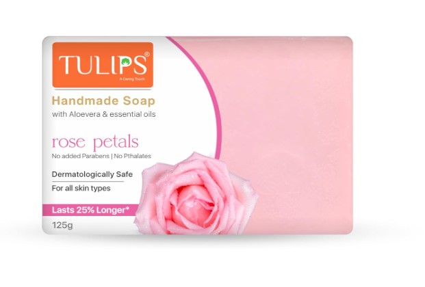 TULIPS ROSE PETALS BATHING BAR