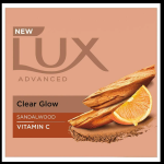 Lux Advanced Clear Glow Sandalwood + Vitamin C Soap 150 g (Pack of 3)