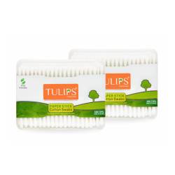 TULIPS PAPER STICK COTTON SWABS