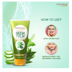 PATANJALI NEEM TULSI FACE WASH 100 GM