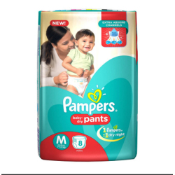 PAMPERS RED M SIZE 8 PANT