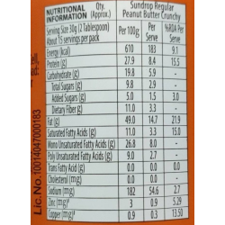 SUNDROOP PEANUT BUTTER CHO 500 GM